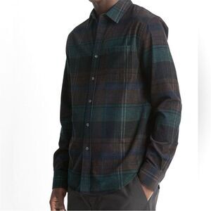 Vince Westlight Cotton Plaid Shirt Large